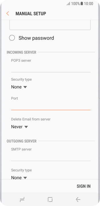 Press the drop down list below Press the drop down list below