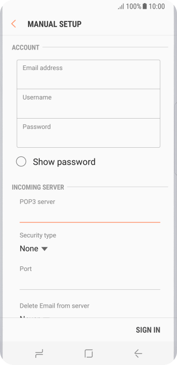 Press the drop down list below Press the drop down list below