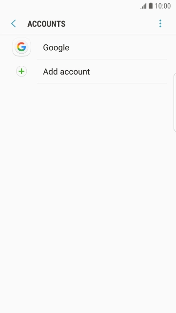 Press Add account. Press Add account.