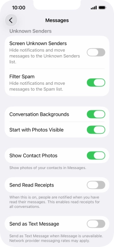 Press the indicator next to Press the indicator next to