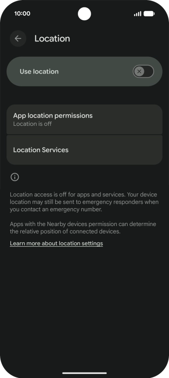 Press the indicator next to Press the indicator next to