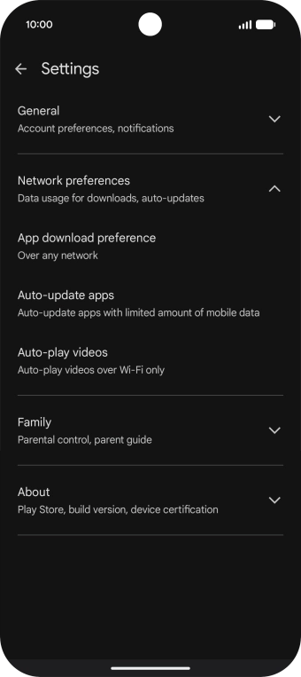 Press Auto-update apps. Press Auto-update apps.