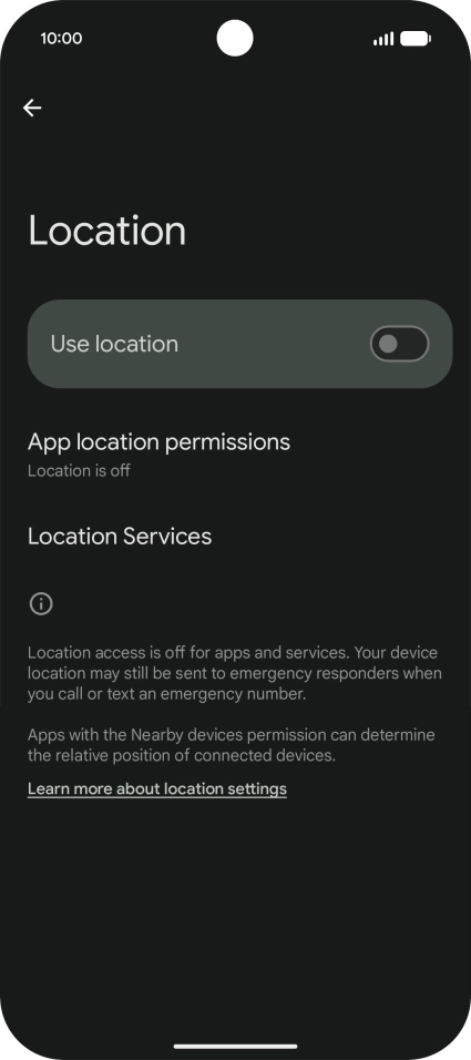 Press the indicator next to Press the indicator next to