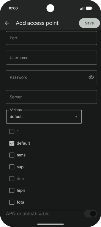 Press arrow up. Press arrow up.