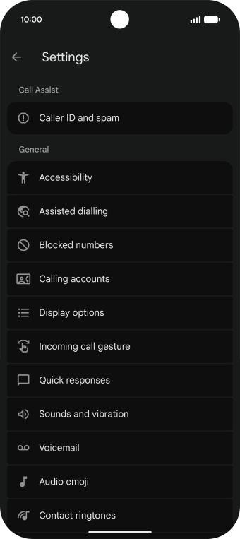 Press Calling accounts. Press Calling accounts.