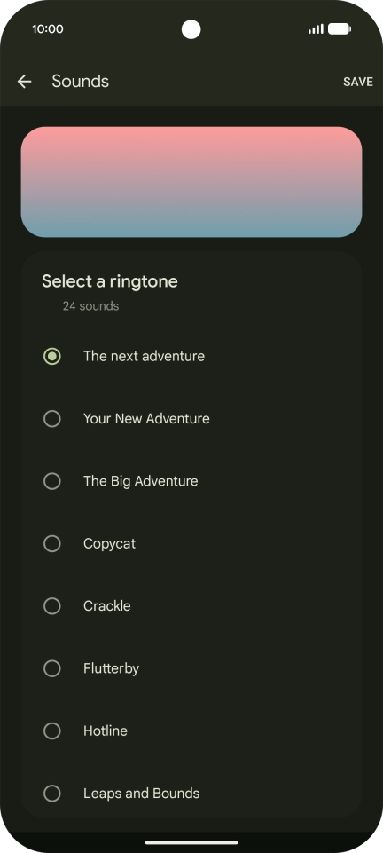 Press the required ring tones to hear them. Press the required ring tones to hear them.