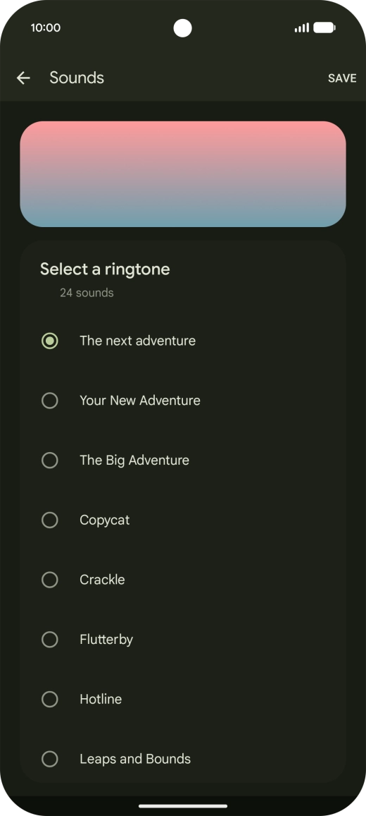Press the required ring tones to hear them. Press the required ring tones to hear them.