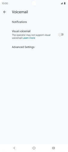 Press Advanced Settings. Press Advanced Settings.