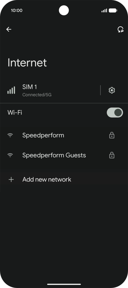 Press the required Wi-Fi network. Press the required Wi-Fi network.