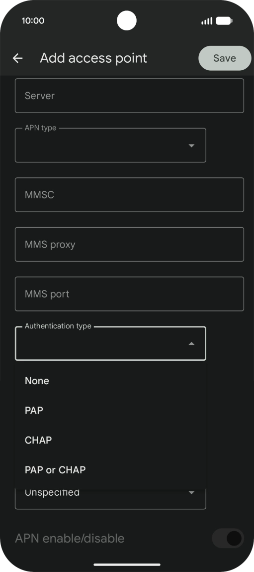 Press PAP. Press PAP.