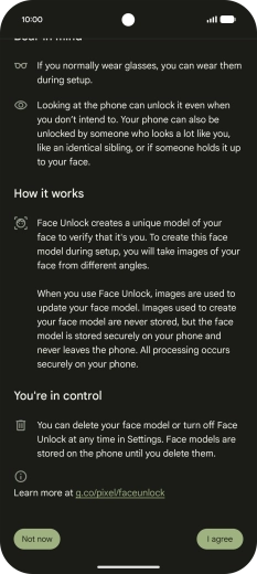 Press Not now. Press Not now.