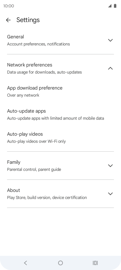 Press Auto-update apps. Press Auto-update apps.