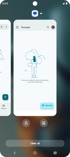 To end one running application, slide your finger upwards on the required application. To end one running application, slide your finger upwards on the required application.