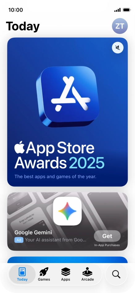 Press the search icon. Press the search icon.