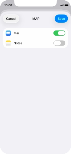 Press Save. Your email account has now been set up. To select more settings for incoming and outgoing server, proceed with the following steps. Press Save. Your email account has now been set up. To select more settings for incoming and outgoing server, proceed with the following steps.
