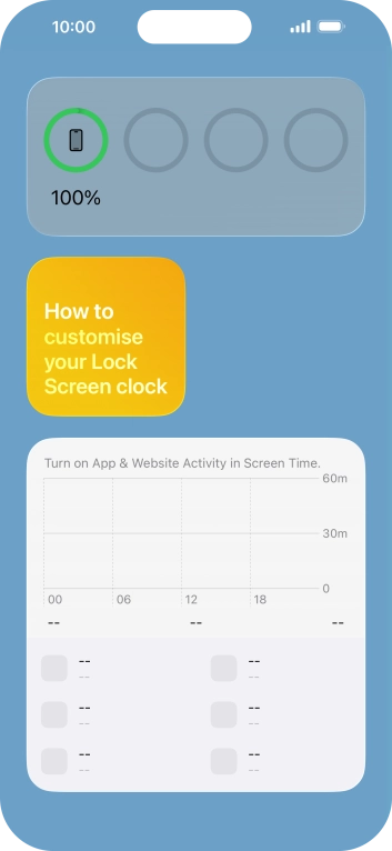 Press and hold the required Widget Stack. Press and hold the required Widget Stack.