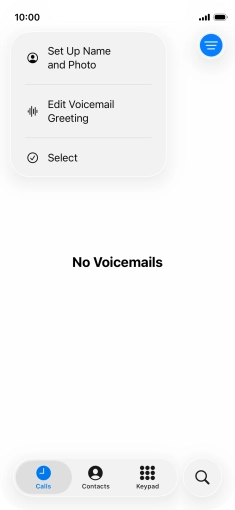 Press Edit Voicemail Greeting. Press Edit Voicemail Greeting.
