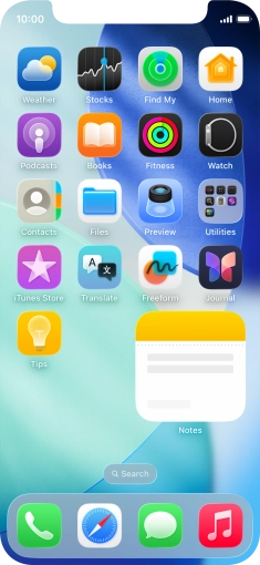 If you're using a Widget Stack: slide up or down on the stack to select the required widget. If you're using a Widget Stack: slide up or down on the stack to select the required widget.