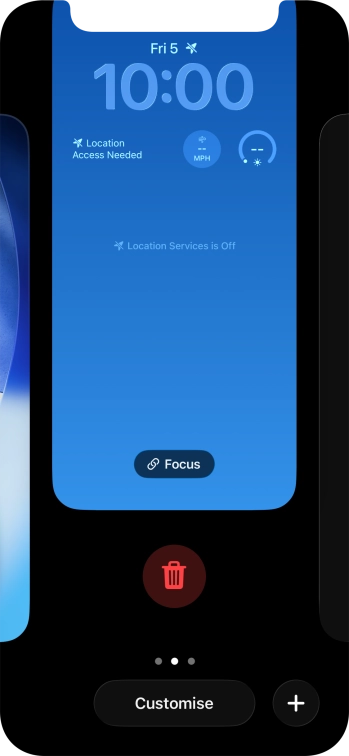 Press the delete icon. Press the delete icon.