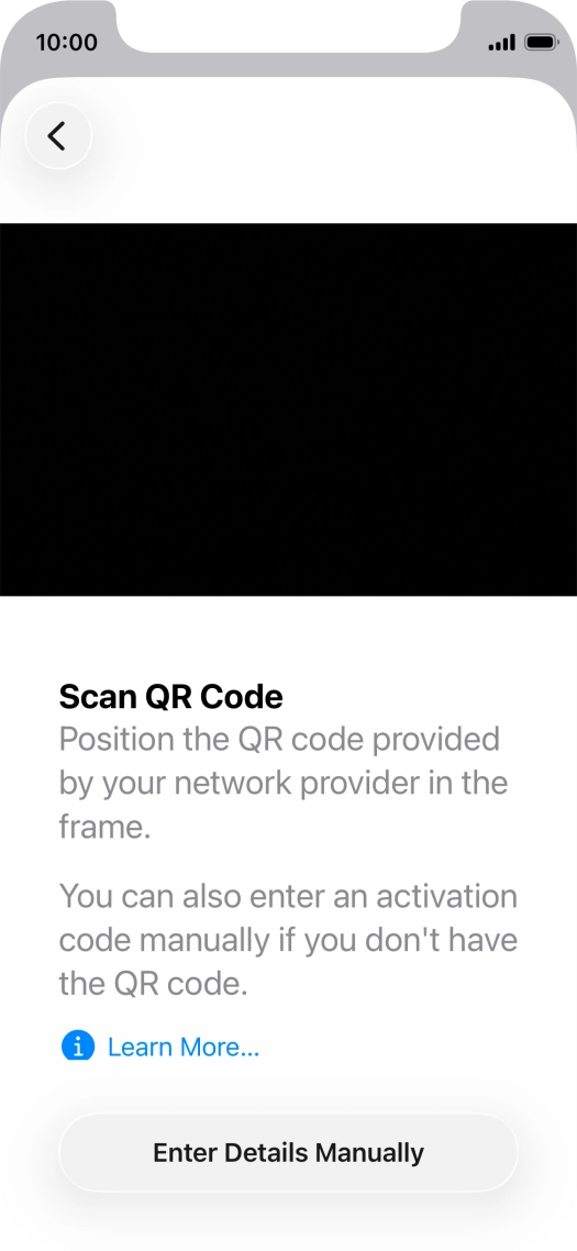 Place the QR code you've received inside the phone camera frame to scan the code. Place the QR code you've received inside the phone camera frame to scan the code.
