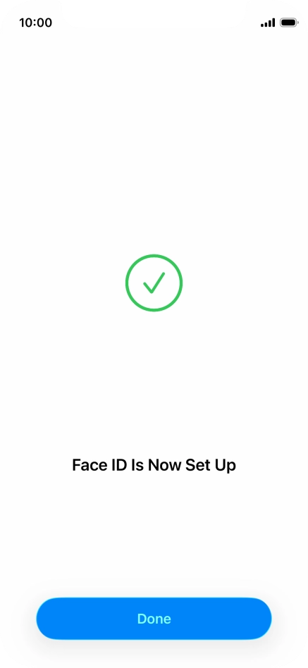 Press Done. If you haven't previously selected a phone lock code, key in a code of your own choice twice. Press Done. If you haven't previously selected a phone lock code, key in a code of your own choice twice.