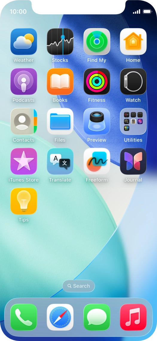Press and hold anywhere on the home screen. Press and hold anywhere on the home screen.