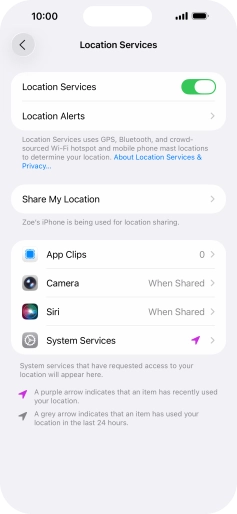 Press the required app. Press the required app.