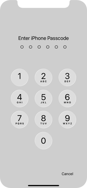Use the phone lock code you created. Use the phone lock code you created.