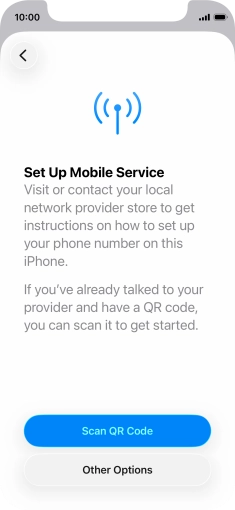 Press Scan QR Code. Press Scan QR Code.