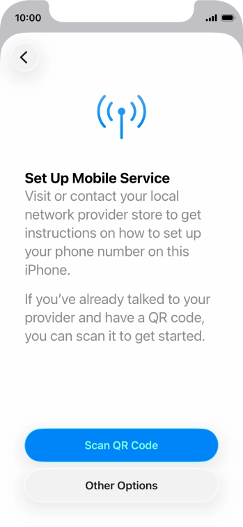 Press Scan QR Code. Press Scan QR Code.