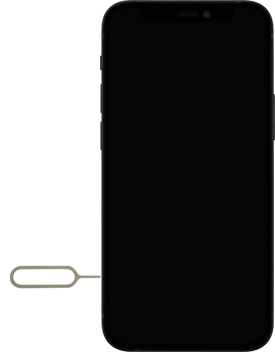 Find the opener for the SIM holder. Find the opener for the SIM holder.