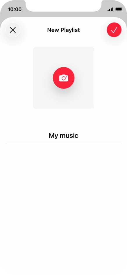 Press the confirm icon. Press the confirm icon.