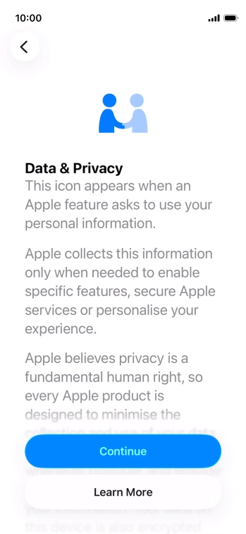 Press Continue. Press Continue.