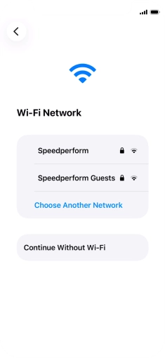 Press the required Wi-Fi network. Press the required Wi-Fi network.