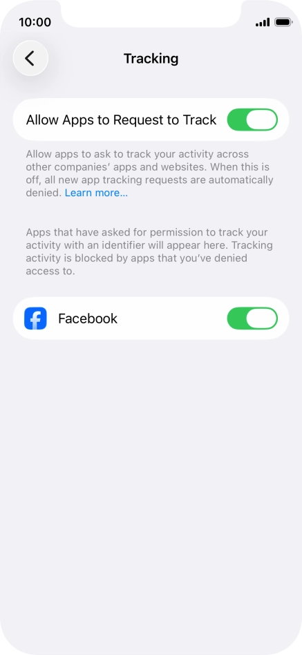 Press the indicator next to Press the indicator next to