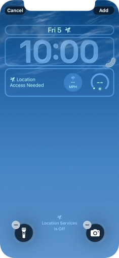 To customise the way the lock screen date is displayed, press the date widget and follow the instructions on the screen to find the required widget display mode. To customise the way the lock screen date is displayed, press the date widget and follow the instructions on the screen to find the required widget display mode.