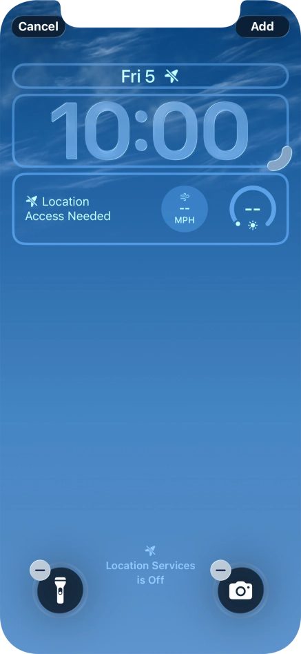 To customise the way the lock screen date is displayed, press the date widget and follow the instructions on the screen to find the required widget display mode. To customise the way the lock screen date is displayed, press the date widget and follow the instructions on the screen to find the required widget display mode.