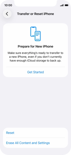 Press Reset. Press Reset.