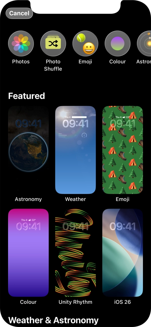 Press the required category and follow the instructions on the screen to select the required background image. Press the required category and follow the instructions on the screen to select the required background image.