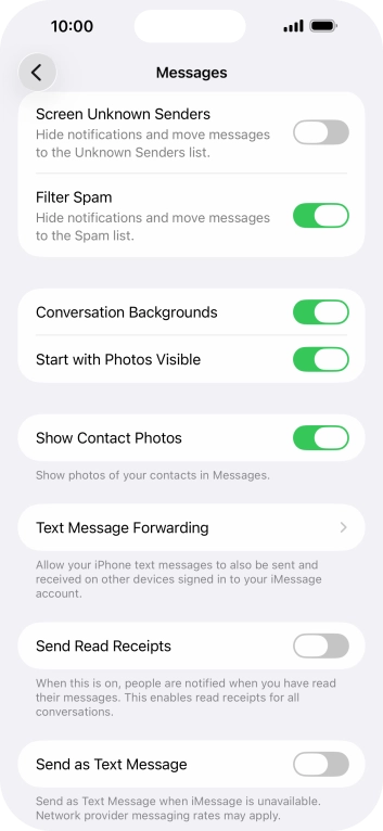 Press the indicator next to Press the indicator next to