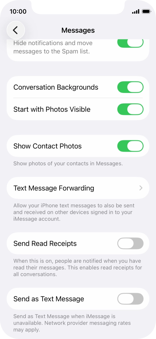 Press the indicator next to Press the indicator next to