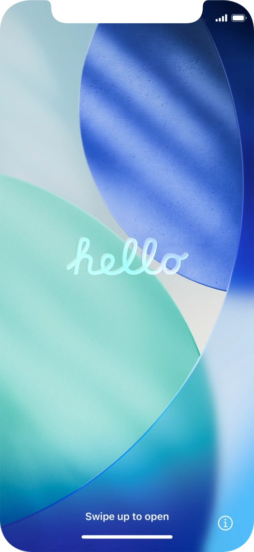 Slide your finger upwards starting from the bottom of the screen. Slide your finger upwards starting from the bottom of the screen.