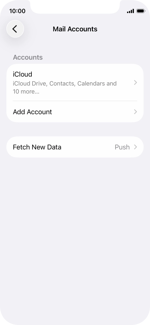 Press Add Account. Press Add Account.