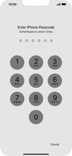 Use the phone lock code you created. The app is now no longer locked. Use the phone lock code you created. The app is now no longer locked.