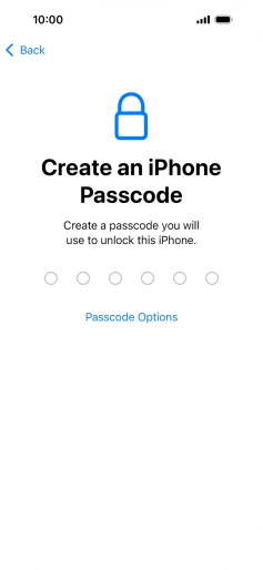 Press Passcode Options. Press Passcode Options.