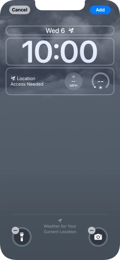 To customise the way the lock screen date is displayed, press the date widget and follow the instructions on the screen to find the required widget display mode. To customise the way the lock screen date is displayed, press the date widget and follow the instructions on the screen to find the required widget display mode.