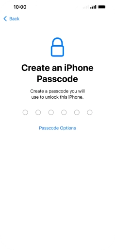 Press Passcode Options. Press Passcode Options.