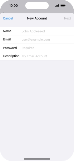 Press Name and key in the required sender name. Press Name and key in the required sender name.