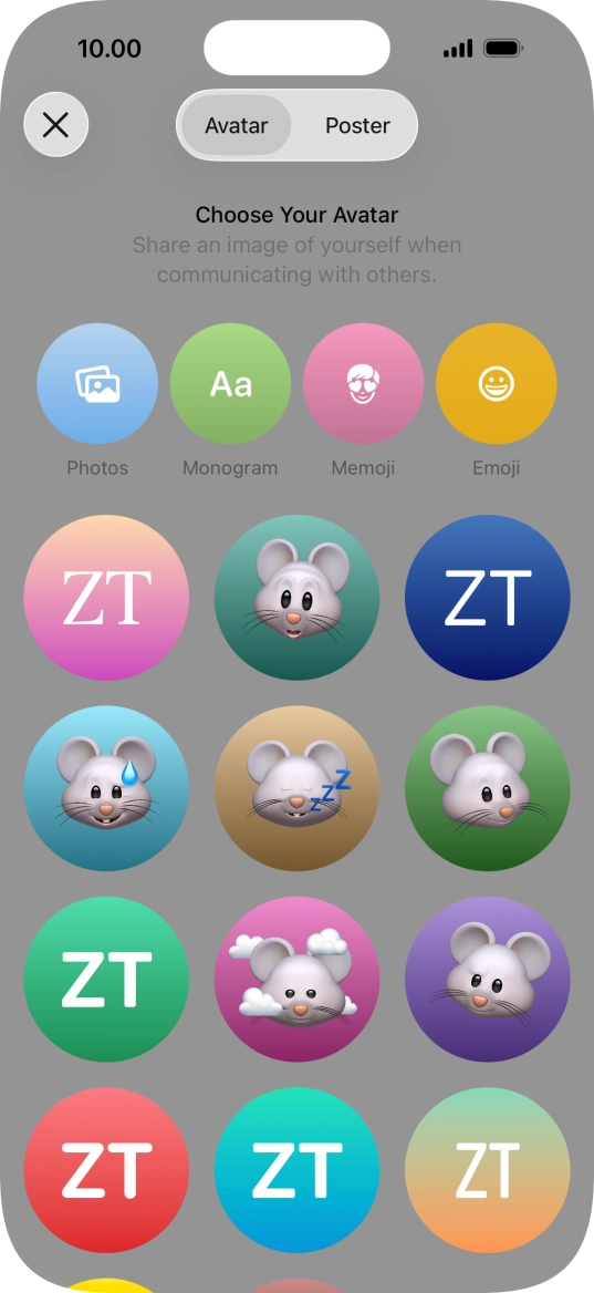 Press the required category and follow the instructions on the screen to select and save the required picture to your Contact Poster. Press the required category and follow the instructions on the screen to select and save the required picture to your Contact Poster.