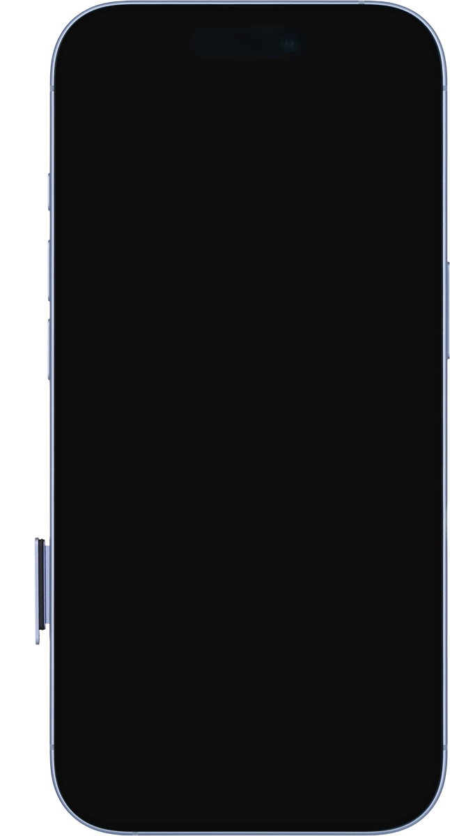 Remove the SIM holder from your phone. Remove the SIM holder from your phone.